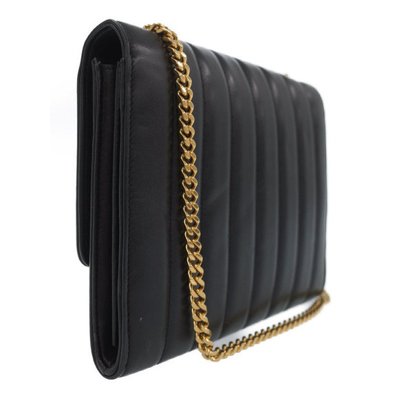 Saint Laurent Paris Viki Chain Shoulder Bag Black - Picture 2 of 8